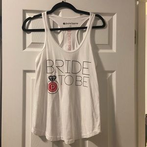 Pure Barre Bride to Be Tank - New, M
